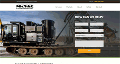 Desktop Screenshot of mcvacenvironmental.com